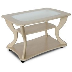 Столик журнальный Калифорния мебель Маэстро СЖС-02, ДхШ: 90 х 60 см, дуб беленый