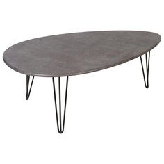 Столик журнальный Калифорния мебель Шеффилд, ДхШ: 120 х 70 см, серый бетон