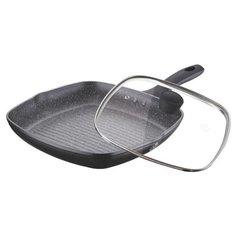 Сковорода-гриль Meisterklasse MK-1028 с крышкой, черный