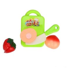 Набор продуктов с посудой Shantou Gepai для резки 2262 зеленый/белый/красный