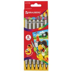 BRAUBERG Набор фломастеров, 6 шт. (151408)