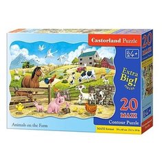 Пазл Castorland Животные на ферме Maxi (С-02429), 20 дет.