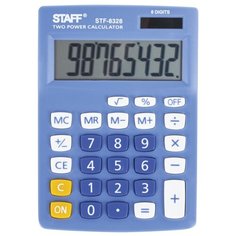 Калькулятор бухгалтерский STAFF STF-8328 голубой