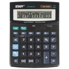 Калькулятор бухгалтерский STAFF STF-888-14 черный