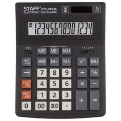 Калькулятор бухгалтерский STAFF STF-333-14 черный