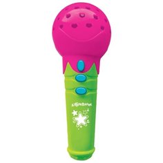 Азбукварик микрофон Песенки-чудесенки розовый