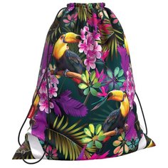 ErichKrause Мешок для обуви Tropics (49142) фиолетовый/зеленый/желтый