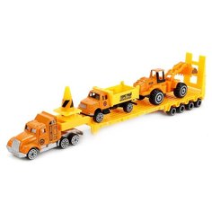 Набор машин ТЕХНОПАРК из трех моделей (1058612-R) желтый/оранжевый