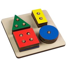 Пирамидка-сортер PAREMO Геометрические фигуры PE720-113