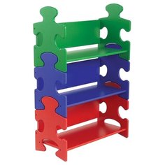 Этажерка KidKraft Пазл, материал: массив дерева, ШxГxВ: 72х31х100 см, Яркий