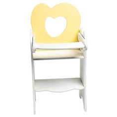 PAREMO Кукольный стульчик для кормления (PFD120-29/PFD120-30/PFD120-31/PFD120-32) желтый