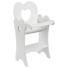 PAREMO Кукольный стульчик для кормления (PFD120-29/PFD120-30/PFD120-31/PFD120-32) белый