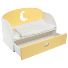 PAREMO Диван-кровать для кукол Луна (PFD120-19/PFD120-20) желтый