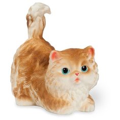 Игрушка для ванной ОГОНЁК Кошечка Чилита (С-726) белый/коричневый