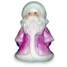 Игрушка для ванной ОГОНЁК Дед Мороз малый (С-905) фиолетовый/белый