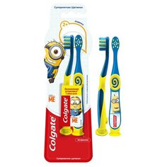 Набор щеток Colgate Миньоны 2+, 2шт, синий