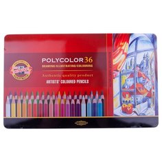 KOH-I-NOOR Карандаши цветные Polycolor, 36 цветов (3825036002PL)