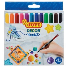 JOVI Набор фломастеров "Decor textil", 12 шт. (1410)