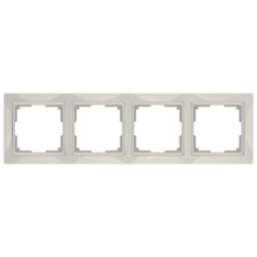 Рамка 4п Werkel WL03-Frame-04, слоновая кость