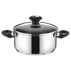 Кастрюля Tescoma Presto 728218 2 л, стальной/черный