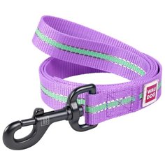 Поводок для собак WAU DOG Nylon фиолетовый 1.22 м 25 мм
