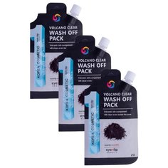 Eyenlip Маска очищающая с вулканическим пеплом Volcano Clear Wash Off Pack, 20 г, 3 шт.