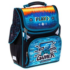 ArtSpace Ранец Junior "Gamer", синий/черный