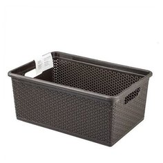 PLASTIC REPUBLIC Корзина универсальная Natural Style 17.2х39.8х27.3 см венге