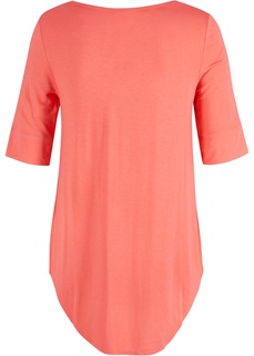 Удлиненная вискозная футболка Bonprix