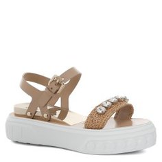 Сандалии CASADEI 2L671P020 темно-бежевый
