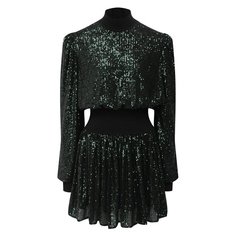 Платье с пайетками Balmain