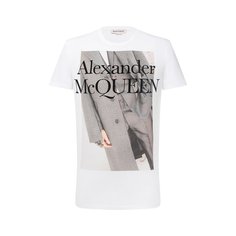 Хлопковая футболка Alexander McQueen