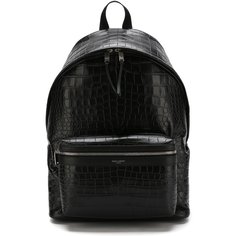 Кожаный рюкзак City с тиснением Saint Laurent