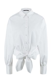 Рубашка из хлопка белого цвета Guess