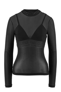 Полупрозрачная блуза в комплекте с топом Guess