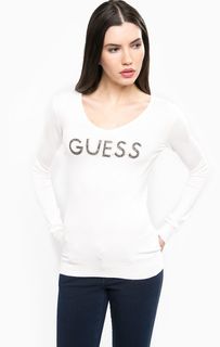 Джемпер из вискозы с треугольным вырезом Guess