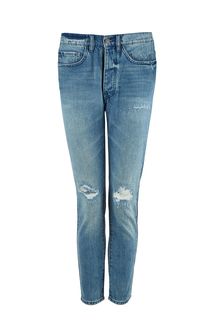 Укороченные рваные джинсы зауженного кроя J51 Armani Exchange