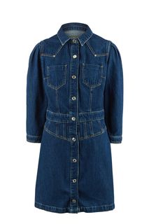 Короткое джинсовое платье на кнопках Guess