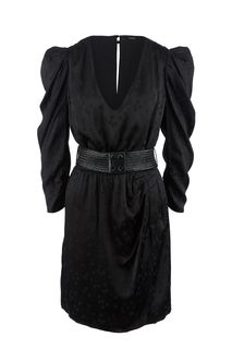 Короткое черное платье из вискозы Guess