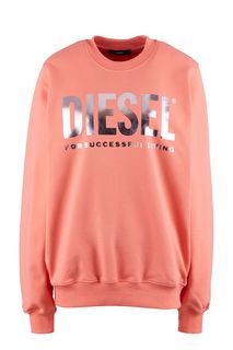 Свитшот из хлопка с блестящим принтом Diesel