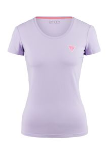 Футболка из хлопка фиолетового цвета Guess