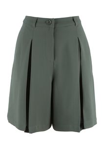 Короткие расклешенные шорты цвета хаки Armani Exchange