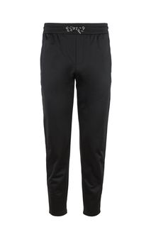 Зауженные черные брюки с лампасами Armani Exchange