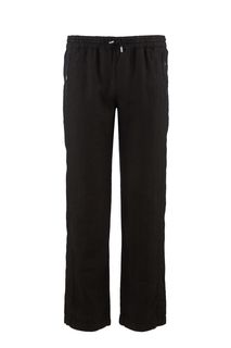 Льняные черные брюки на кулиске Karl Lagerfeld