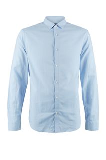 Приталенная хлопковая рубашка в классическом стиле Armani Exchange