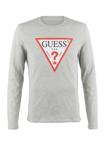 Футболка из хлопка с логотипом бренда Guess