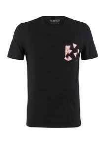 Футболка черного цвета с нагрудным карманом Guess