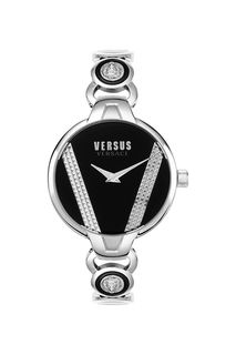 Часы с металлическим браслетом серебристого цвета Versus