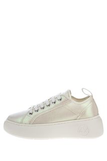 Блестящие кеды на толстой подошве Armani Exchange