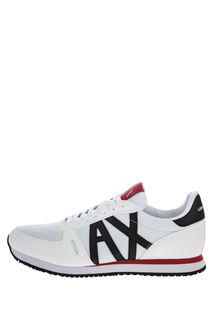 Текстильные кроссовки с контрастными вставками Armani Exchange